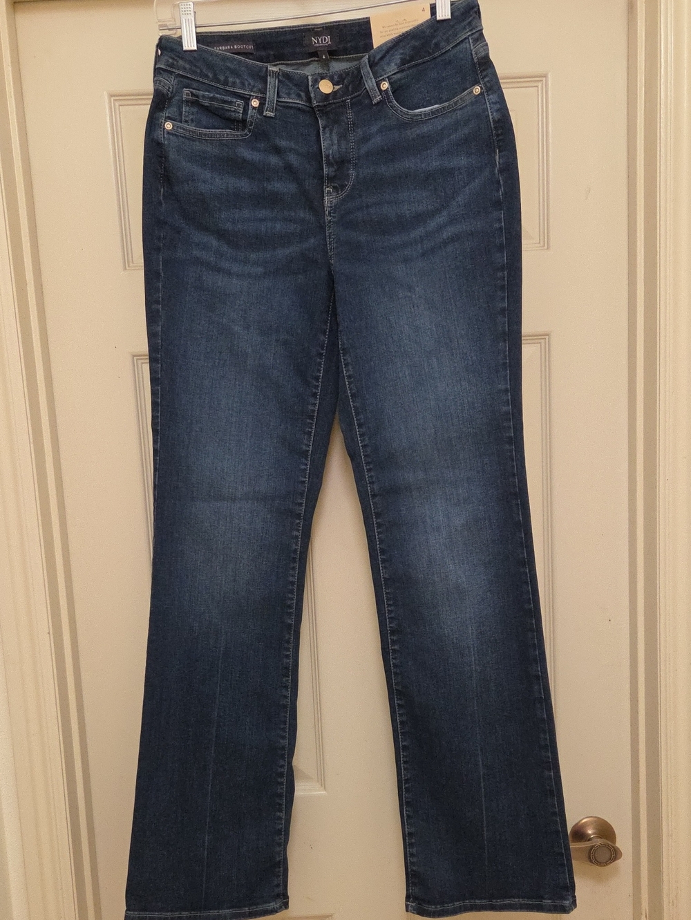 NYDJ Boot Cut Jeans in Dark Blue Wash